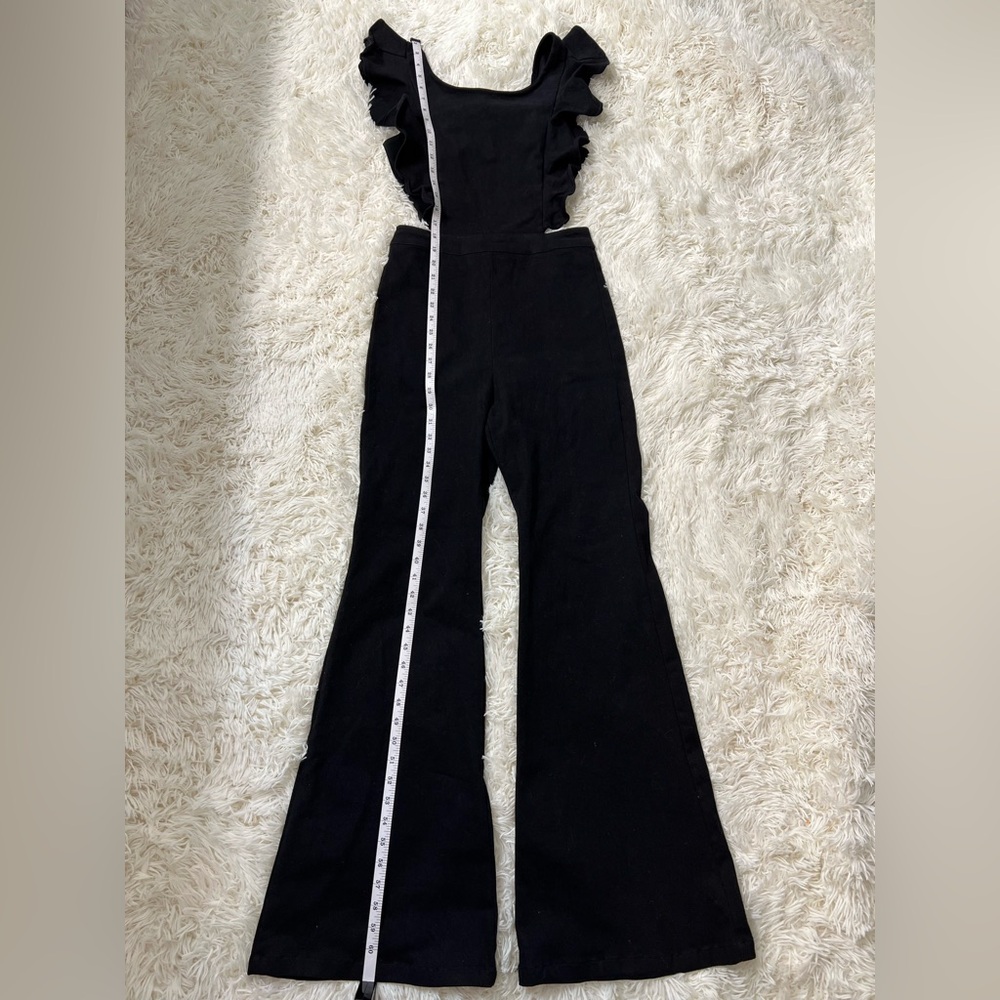 Jealous Tomato Black Ruffle Jumpsuit